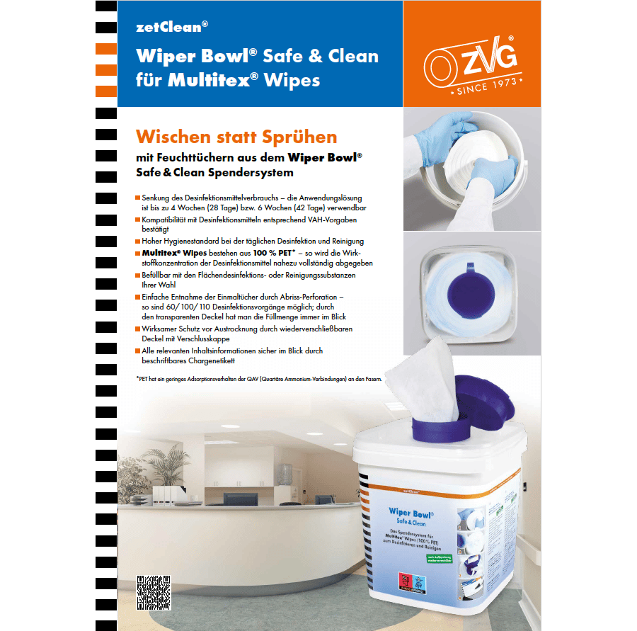 Flyer Wiper Bowl® Safe & Clean Pflege